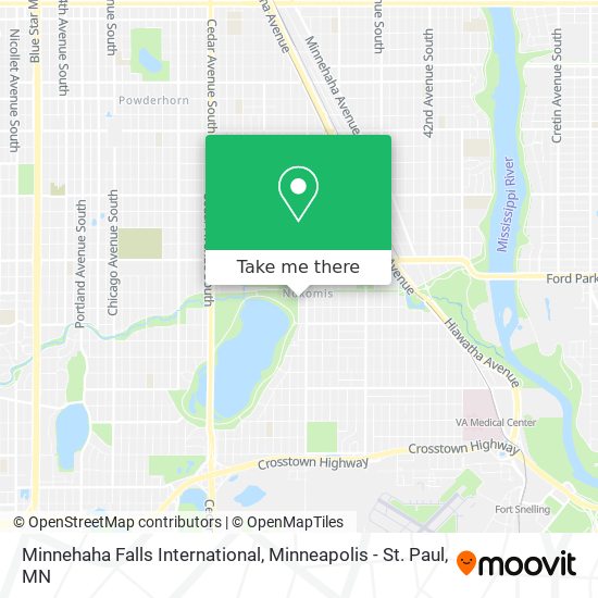 Mapa de Minnehaha Falls International