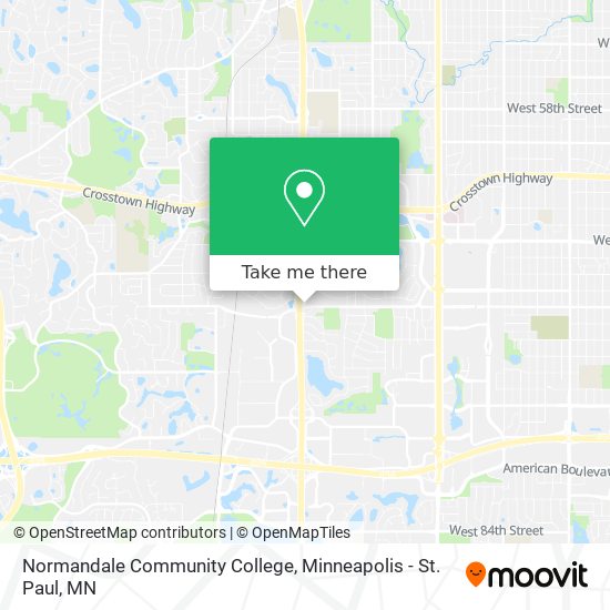 Normandale Community College map