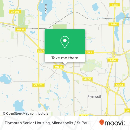 Mapa de Plymouth Senior Housing