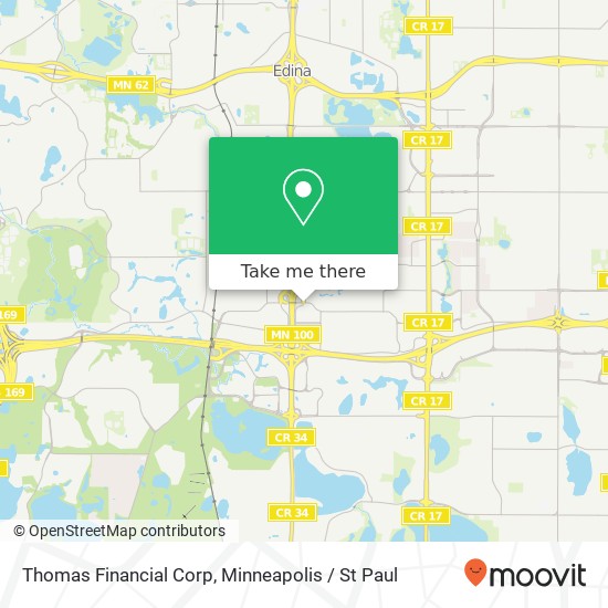 Thomas Financial Corp map