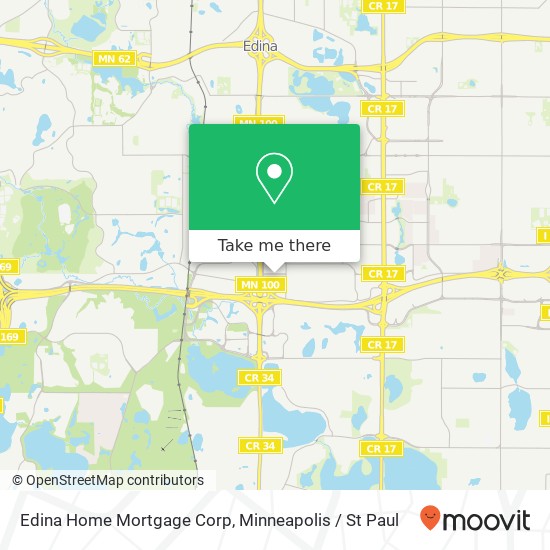 Edina Home Mortgage Corp map