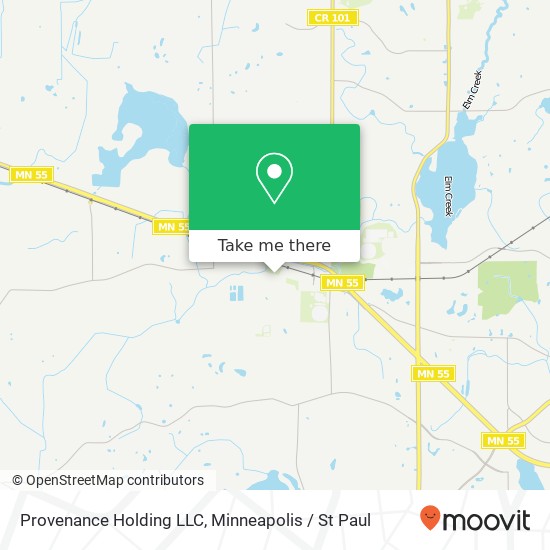 Provenance Holding LLC map