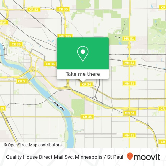 Quality House Direct Mail Svc map