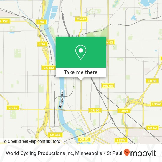 Mapa de World Cycling Productions Inc