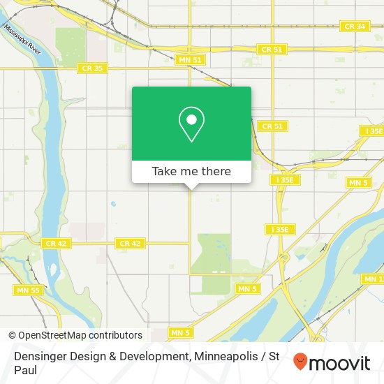 Densinger Design & Development map