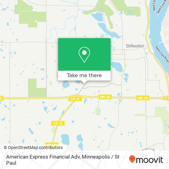 Mapa de American Express Financial Adv