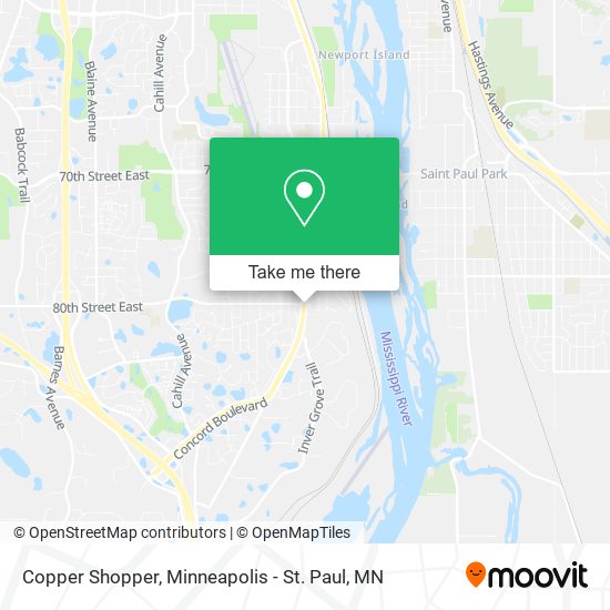 Copper Shopper map