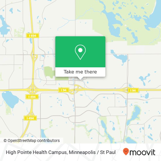 High Pointe Health Campus map