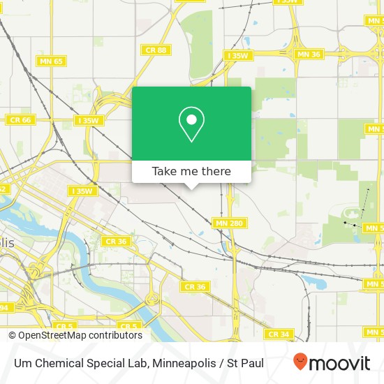 Um Chemical Special Lab map