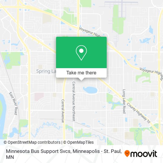 Minnesota Bus Support Svcs map