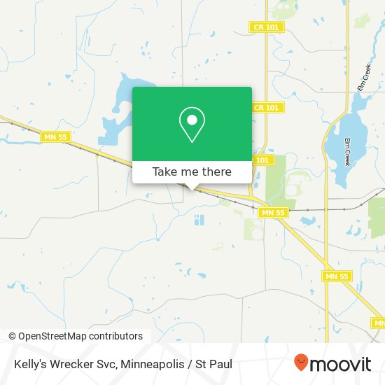 Kelly's Wrecker Svc map