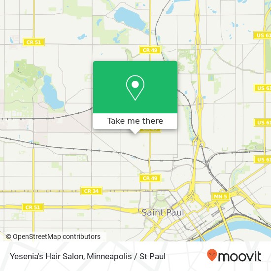 Yesenia's Hair Salon map