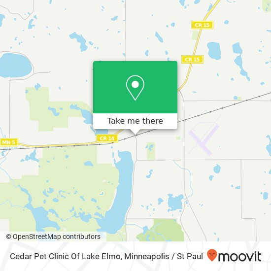 Mapa de Cedar Pet Clinic Of Lake Elmo