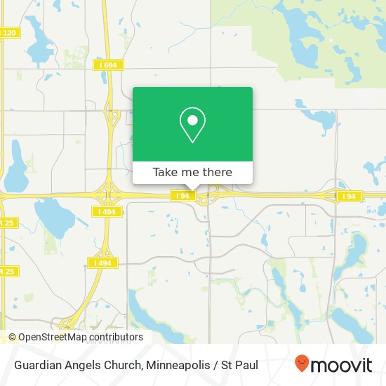 Guardian Angels Church map