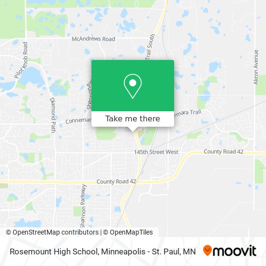 Rosemount High School map