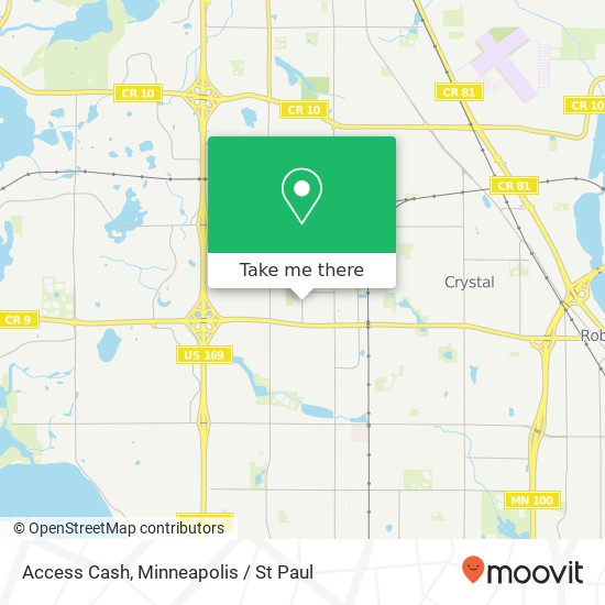 Access Cash map