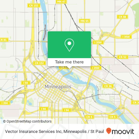 Mapa de Vector Insurance Services Inc