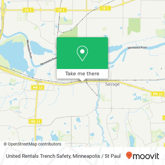 Mapa de United Rentals Trench Safety