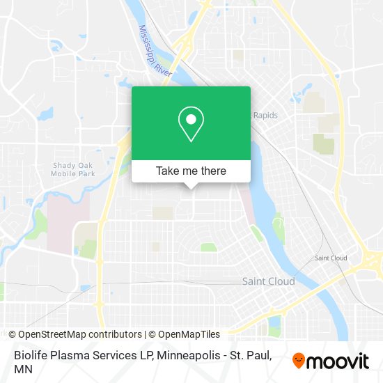 Biolife Plasma Services LP map