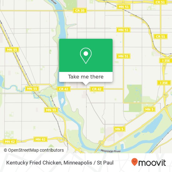 Kentucky Fried Chicken map