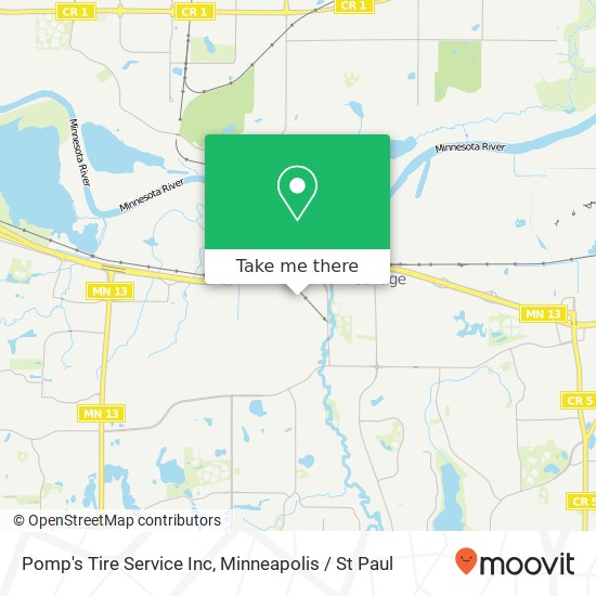 Pomp's Tire Service Inc map