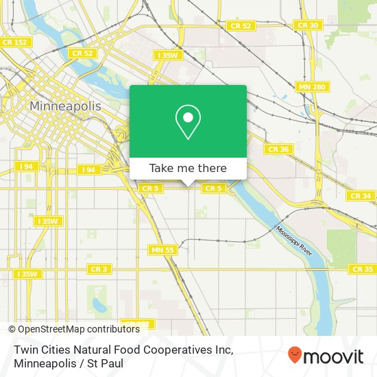 Twin Cities Natural Food Cooperatives Inc map