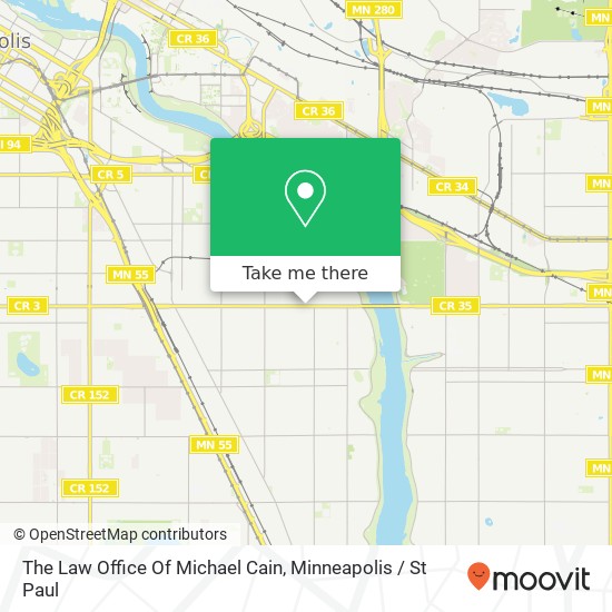 The Law Office Of Michael Cain map