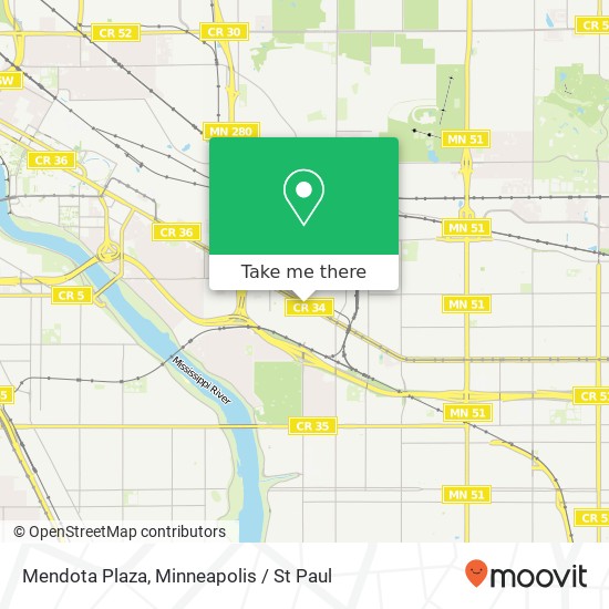 Mendota Plaza map