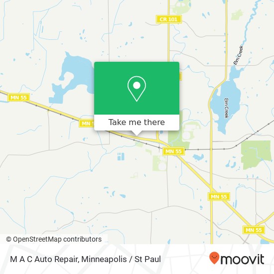 M A C Auto Repair map