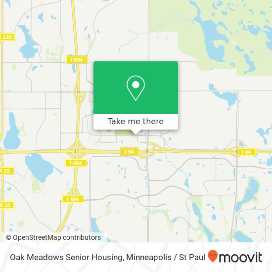 Mapa de Oak Meadows Senior Housing