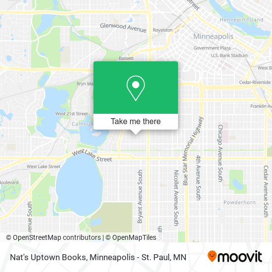 Mapa de Nat's Uptown Books