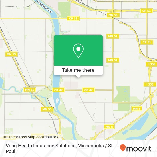 Vang Health Insurance Solutions map