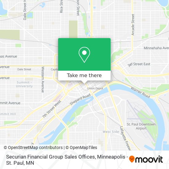 Securian Financial Group Sales Offices map