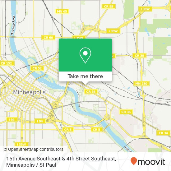 15th Avenue Southeast & 4th Street Southeast map