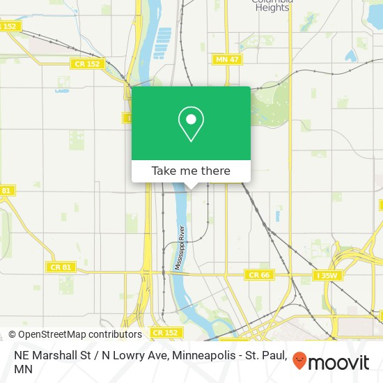 NE Marshall St / N Lowry Ave map