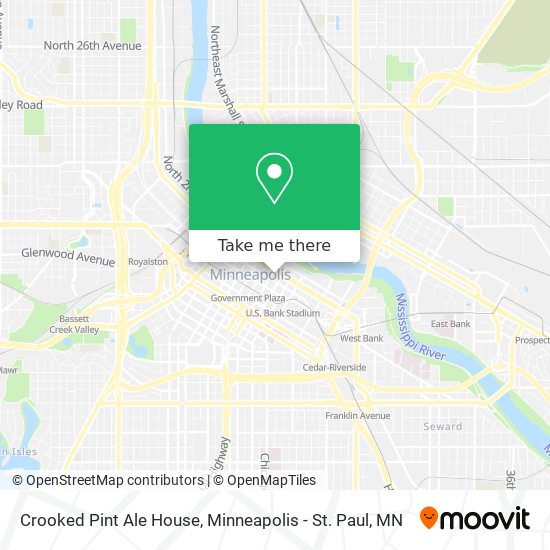 Mapa de Crooked Pint Ale House