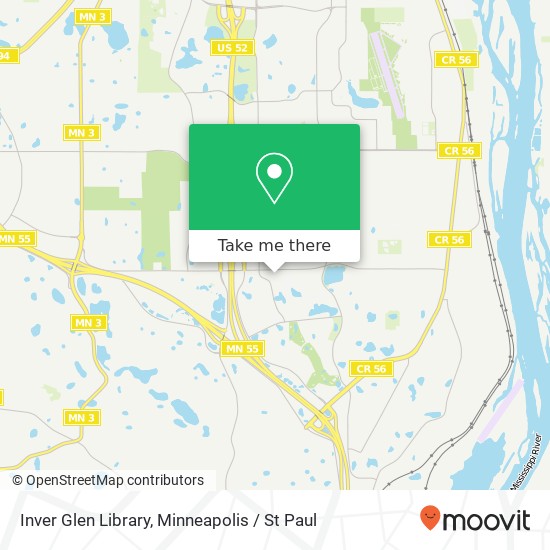 Inver Glen Library map