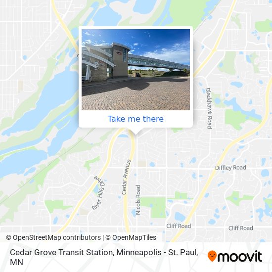 Cedar Grove Transit Station map