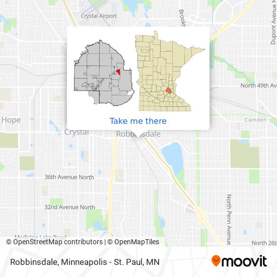 Robbinsdale map