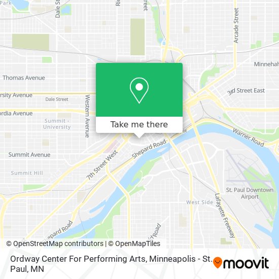 Mapa de Ordway Center For Performing Arts