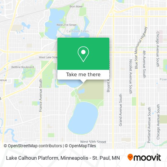 Mapa de Lake Calhoun Platform