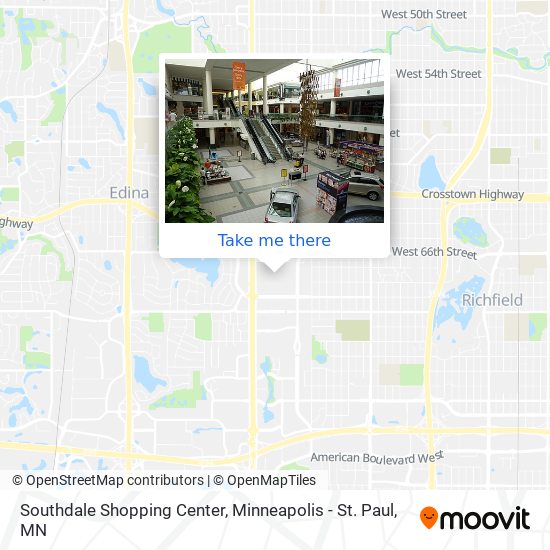 Southdale Shopping Center map