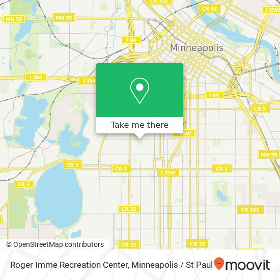 Roger Imme Recreation Center map
