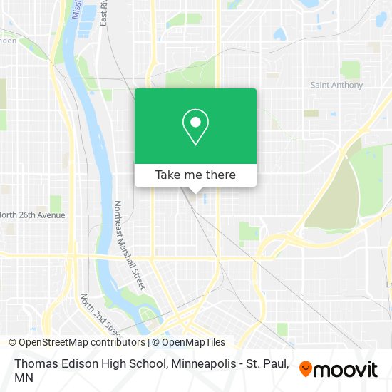 Thomas Edison High School map