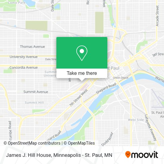 Mapa de James J. Hill House
