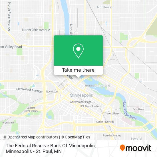 The Federal Reserve Bank Of Minneapolis map
