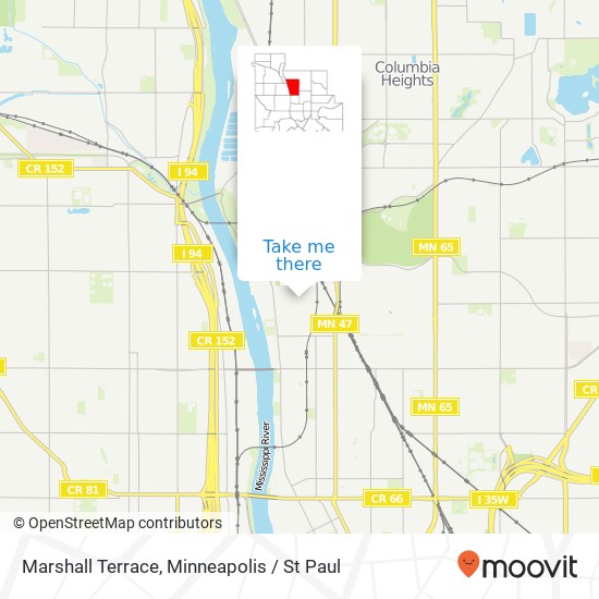 Mapa de Marshall Terrace