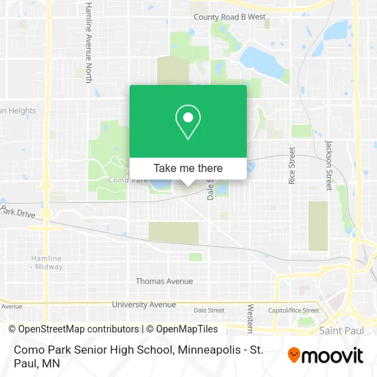 Como Park Senior High School map