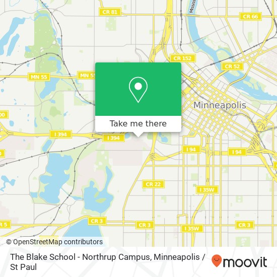 The Blake School - Northrup Campus map