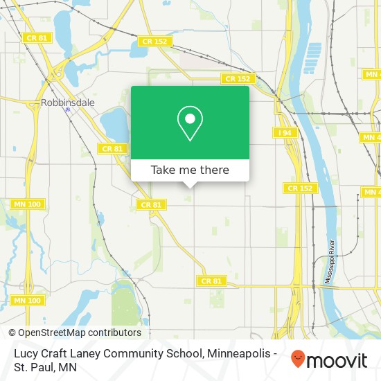 Mapa de Lucy Craft Laney Community School